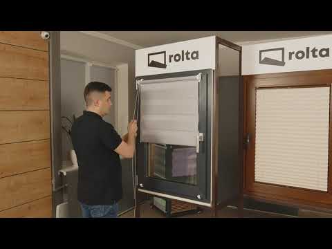 Видео: Монтаж ролет день-ніч РОЛТА