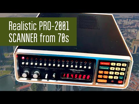 Видео: Realistic PRO-2001 приёмник сканнер 70-80х годов