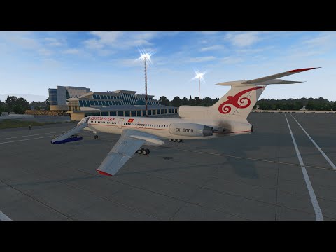 Видео: Ту-154М полет по VOR маякам | Бишкек - Астана | Kyrgyzstan Government | UCFM - UACC | X-Plane 11