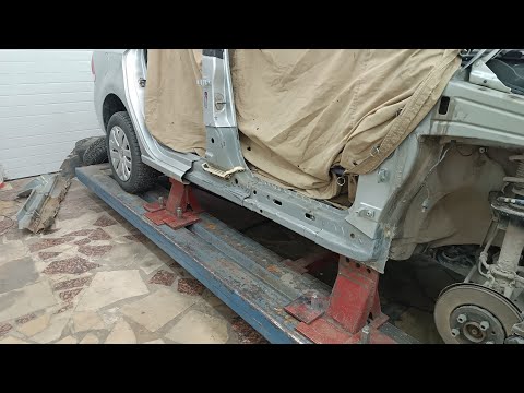 Видео: Volkswagen Polo, не сильный удар и переделка после кого то . 