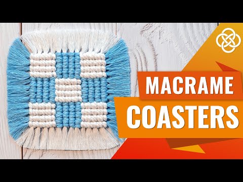 Видео: Двухцветная салфетка в технике макраме | macrame DIY | Урок макраме для начинающих