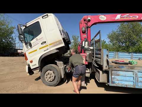Видео: Продаю Манипулятор Hino 500 (Ranger) с КМУ, 2013