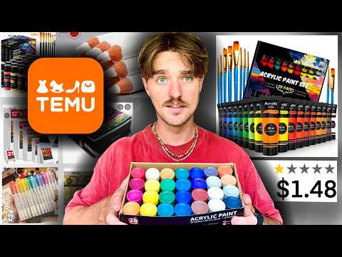 Видео: Действительно ли художественные принадлежности Temu настолько плохи? Я подверг их тщательному исп...