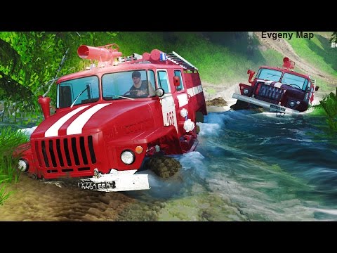 Видео: Горит Пилорама - Тушение Пожара - SpinTires