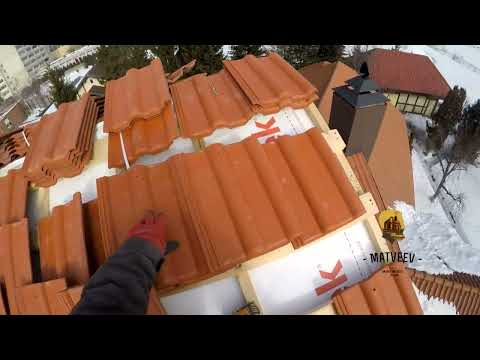 Видео: Натуральная черепица Braas (цементно песчаная черепица)