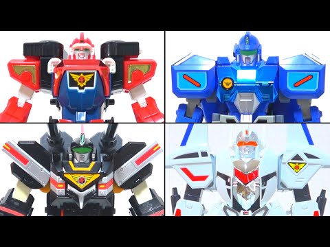 Видео: [Бронированный полицейский металлический домкрат] Красный Джек, Сильвер Джек, Блю Джек и Тень Джек