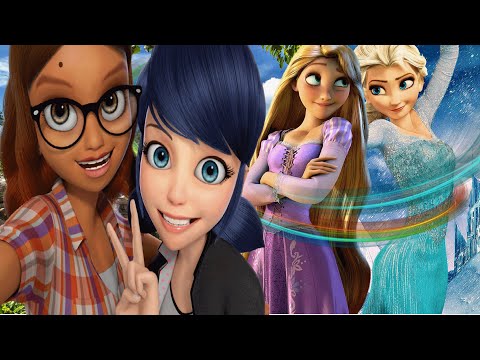 Видео: Леди Баг и Супер-Кот(+Эльза и Рапунцель)/Грустная песня про подруг...