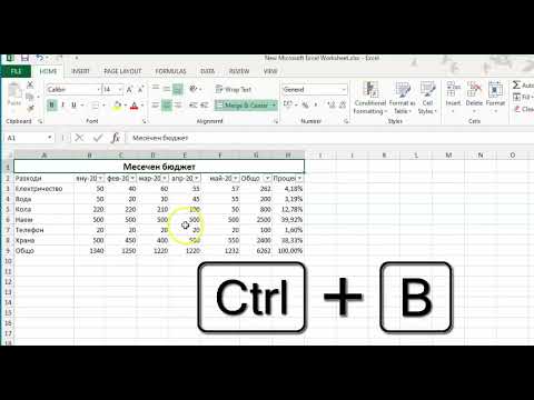 Видео: Урок 17 - Курс по Ексел - Решение на упражнението таблица за месечен бюджет