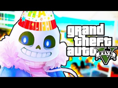 Видео: САНС В ГТА 5 ЗАЖИГАЕТ НА ВЕЧЕРИНКЕ! - [МОДЫ GTA 5 / GTA 5 MODS - Undertale / Андертейл]