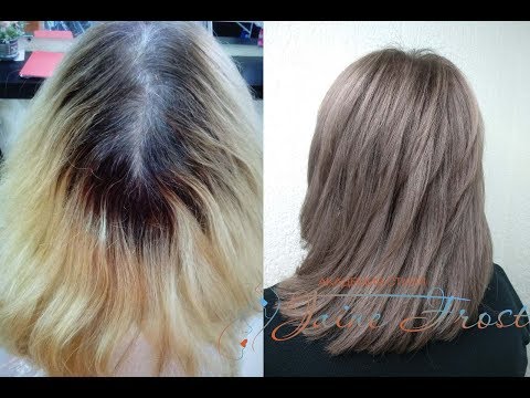 Видео: Затемнение блонда | Окрашивание волос в русый цвет