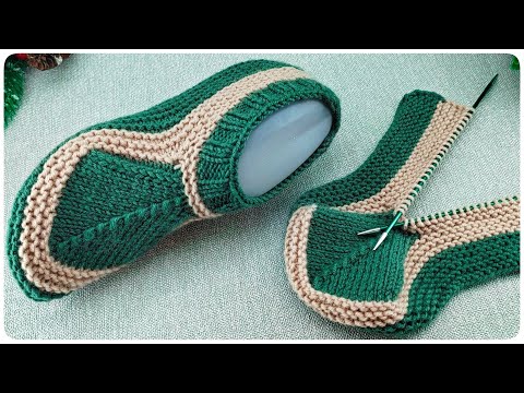 Видео: 🙀 ШЕДЕВР!!! Вязаные СЛЕДКИ  на двух спицах!!!👌СЛЕДКИ БЕЗ ШВОВ