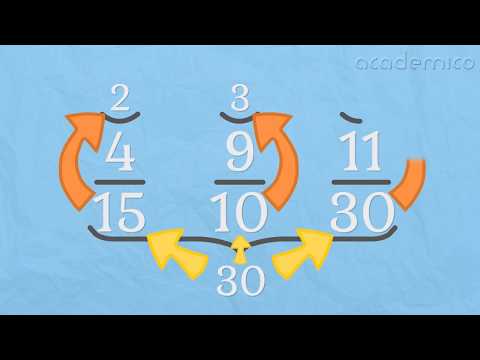 Видео: Привеждане на обикновени дроби към общ знаменател (решени задачи) - Математика 5 клас | academico