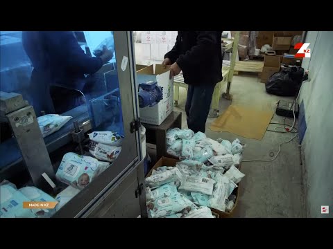 Видео: Как производят влажные салфетки в Казахстане | Made in KZ