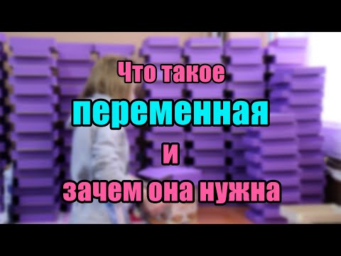 Видео: 1  Что такое переменная и зачем она нужна