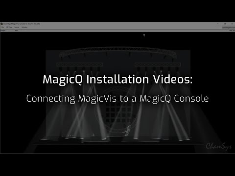 Видео: Видеоролики по установке MagicQ: подключение MagicVis к консоли MagicQ