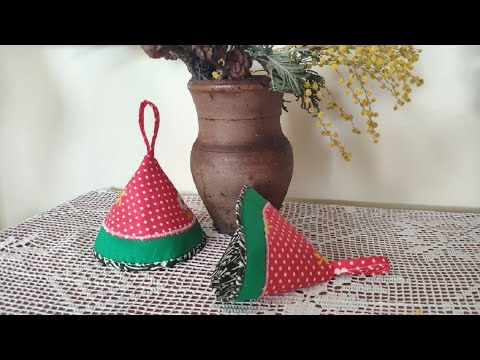 Видео: Мастер класс "Прихватка конус" 2 варианта пошива.