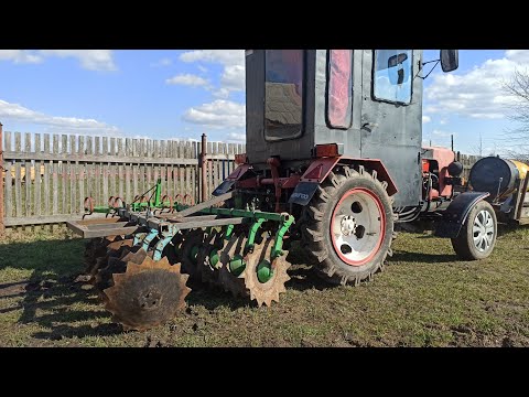 Видео: Самодельная Дисковая борона для Минитрактора!