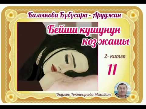 Видео: Калыкова Бүбусара- Аруужан  Бейиш кушунун көз жашы 2- китеп 11- бөлүм