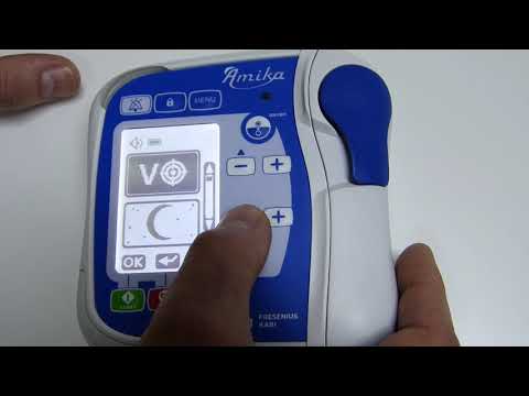Видео: Насос для энтерального питания Amika, обзор меню.