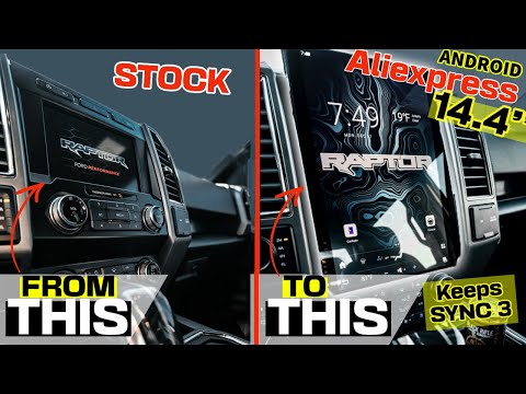 Видео: Установка ОГРОМНОГО 14,4-дюймового дисплея в стиле TESLA в F150 RAPTOR | Полная установка |