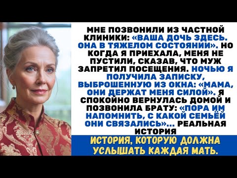 Видео: Муж моей дочери запер ее в элитной клинике, запретив мне вход, и я сделала один-единственный звонок…