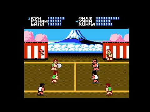 Видео: Nekketsu Koukou Dodgeball Bu, Вышибалы прохождение игры на денди (Dendy, Nes, 8 bit)