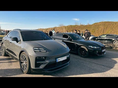 Видео: Porsche Macan EV 2025 заруба с BMW 435D stage3, BMW M3 G80, BMW M5 F90 stage2, Mitsubishi Eclipse.