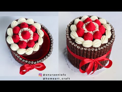 Видео: #DIY Фетра  торт- Коробка фетровых тортов для конфет- Ремесленные идеи