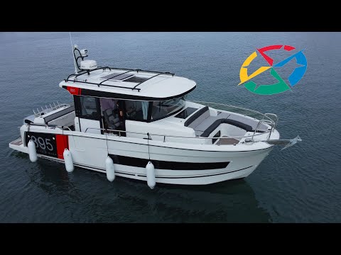 Видео: Jeanneau Merry Fisher 895 Sport — обзорная экскурсия + морские испытания + съёмка с дрона