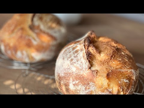 Видео: Pain de Maison👍Румяный/Белый Хлеб на Закваске из новой Французской муки Т-65 Пошаговый Рецепт