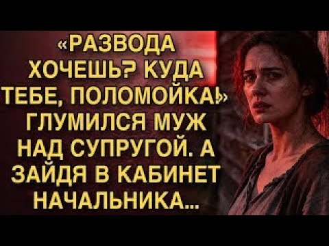Видео: Я ПЛАКАЛ ЧИТАЯ ЭТО! “КАКОЙ ТЕБЕ РАЗВОД? ПОЛЫ РЕШИЛА ДРАИТЬ?” — СКАЗАЛ МУЖ, НО У БОССА…