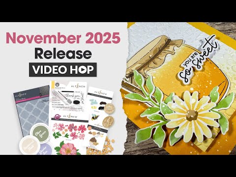 Видео: 🐝 Открытка с медом! | Видео-хоп Altenew + розыгрыш