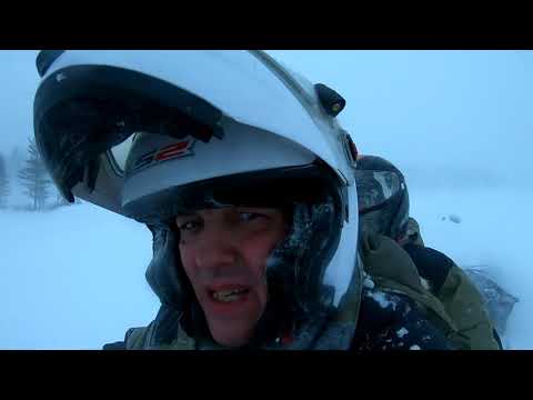 Видео: снегоход стелс викинг 800 выезд в непогоду