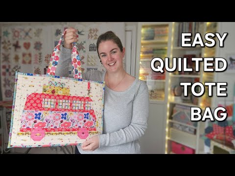 Видео: СТЕГАНАЯ СУМКА-ТОУТ | Выкройка Tilda Campervan