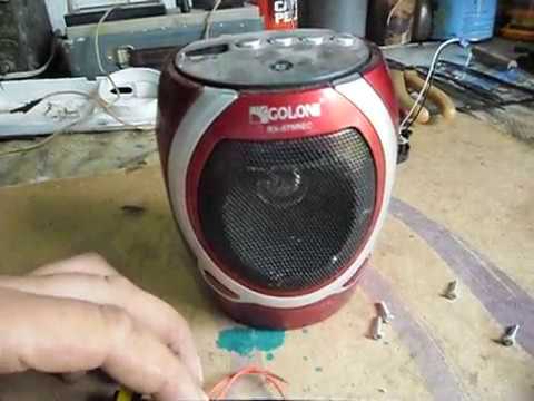 Видео: Как переделать китайский радиоприемник GOLON на питание от зарядного