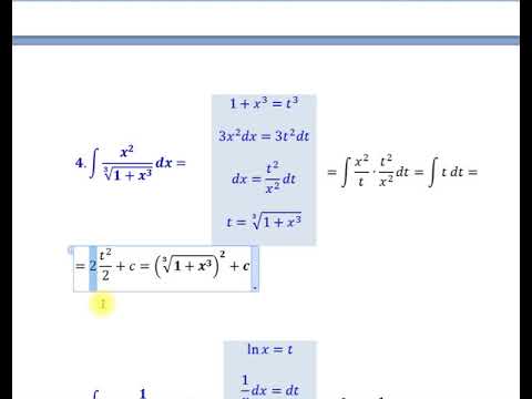 Видео: Интегрирование заменой переменных