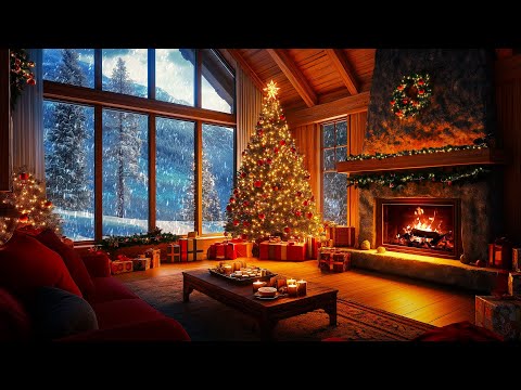 Видео: Рождественский камин 🔥 Горящий огонь с потрескивающими звуками (Без музыки)