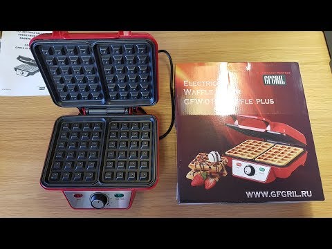 Видео: ОНЛАЙН ТРЕЙД.РУ Вафельница GFGRIL GFW-015 WAFFLE PLUS