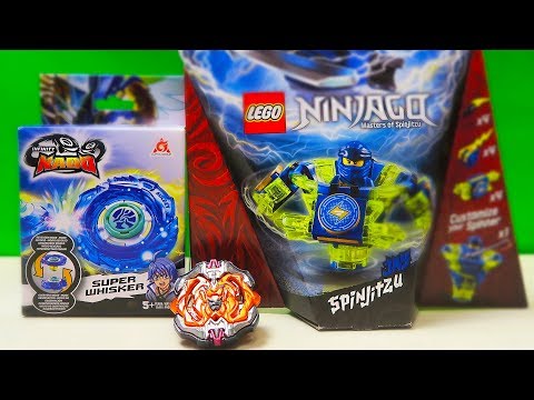 Видео: СМЕРТЕЛЬНАЯ БИТВА! LEGO VS Beyblade Burst & Infinity Nado ninjago masters of spinjitzu волчки