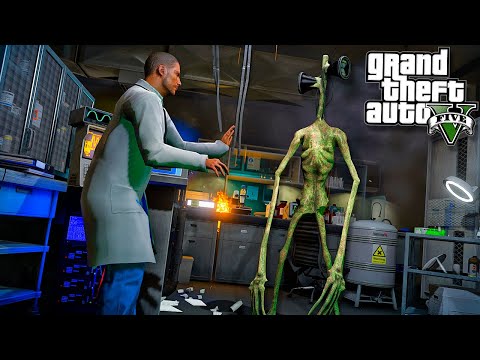Видео: СИРЕНОГОЛОВОГО СОЗДАЛИ В ЛАБОРАТОРИИ В ГТА 5! СИРЕНОГОЛОВЫЙ МОНСТР ОБЗОР МОДА В GTA 5! ГТА 5 МОДЫ