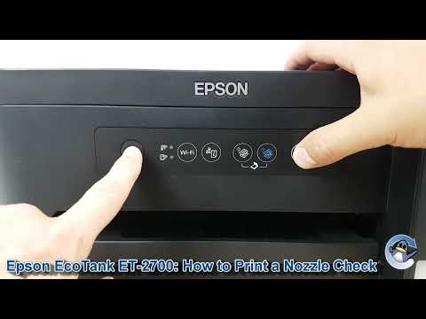 Видео: Epson EcoTank ET-2700: как распечатать тестовую страницу проверки дюз