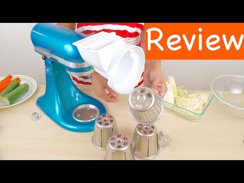 Видео: Обзор насадки-ломтерезки/шинковки KitchenAid RVSA для стационарных миксеров