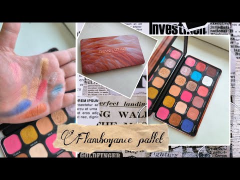 Видео: One week one pallet Makeup revolution forever flawless Flamboyance pallet Одна неделя-одна палетка 