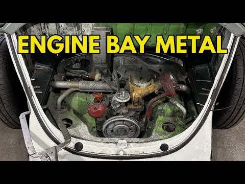 Видео: Замена металла в моторном отсеке — классический ремонт металла VW Beetle