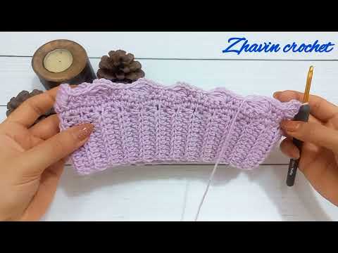 Видео: Вяжем крючком эту простую развевающуюся шапку-бини