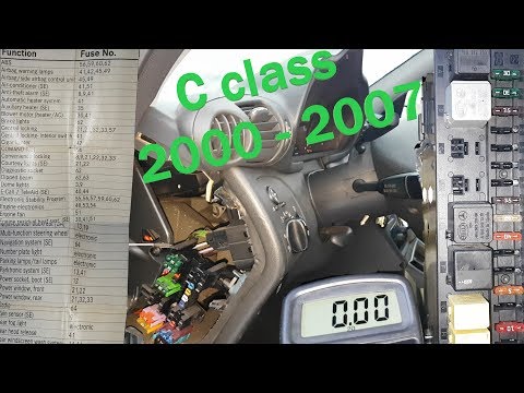 Видео: Расположение всех предохранителей и реле Mercedes w203. Как их проверить