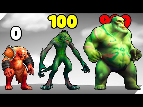 Видео: ЭВОЛЮЦИЯ УРОДЛЕВЫХ МОНСТРОВ! Dino io 3D