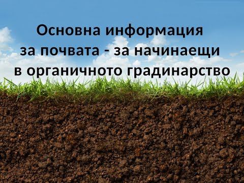 Видео: Основна информация за почвата - за начинаещи в органичното градинарство
