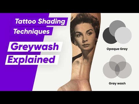 Видео: Как использовать Grey Wash для растушевки татуировок — полное руководство по Grey Wash и силе про...