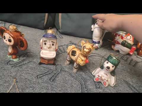 Видео: Ёлочные игрушки фарфоровые Лефортовский фарфоровый завод